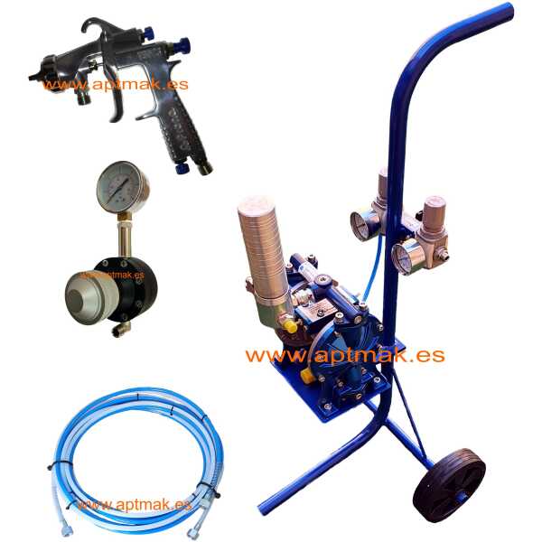 EQUIPO AEROGRAFICO TINTES DM-36 COMPLETO