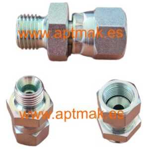 ADAPTADOR HEMBRA KREMLIN ROSCA LOCA 1/2 JIC A MACHO 1/4" GAS
