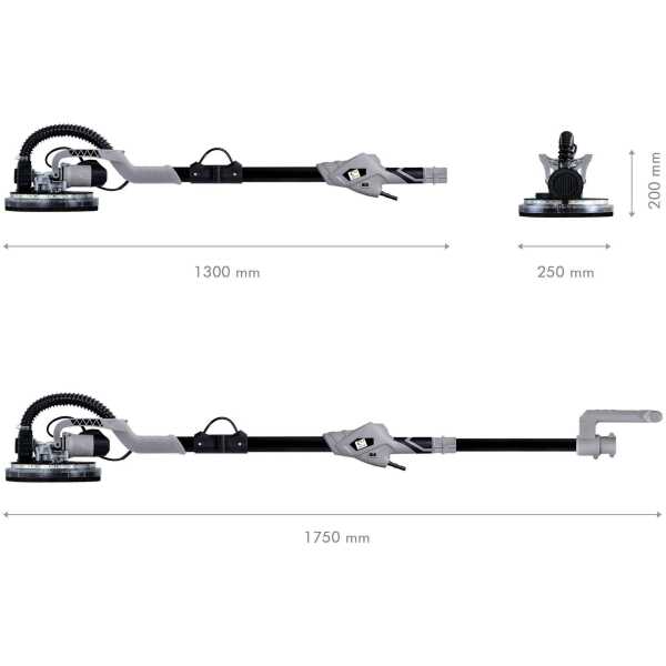 Lijadora Paredes-Techos 750 W - RPM: 1.000 - 1850