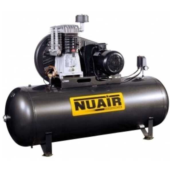COMPRESOR PISTON NUAIR 10 HP CALDERA 500L Estrella-Triangulo