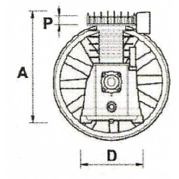 CABEZAL COMPRESOR DE PISTON N50 10 HP - Imagen 2