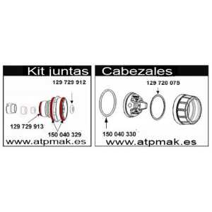 KIT JUNTAS CABEZAL FLUIDO Y AIRE PISTOLA XCITE